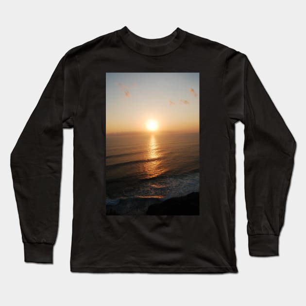 Sunset in Paradise Long Sleeve T-Shirt by Aine Creative Designs